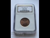 1 cent 1972 MS63RB Malta