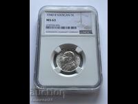5 Lire 1940 MS63 Vatican