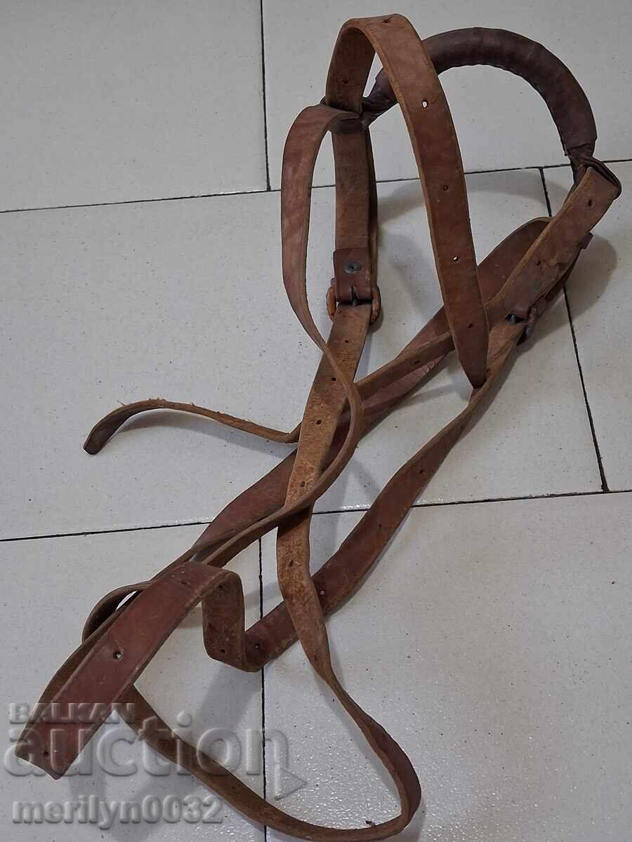 Leather straps with handle for carrying folders, packages, bundles - 6