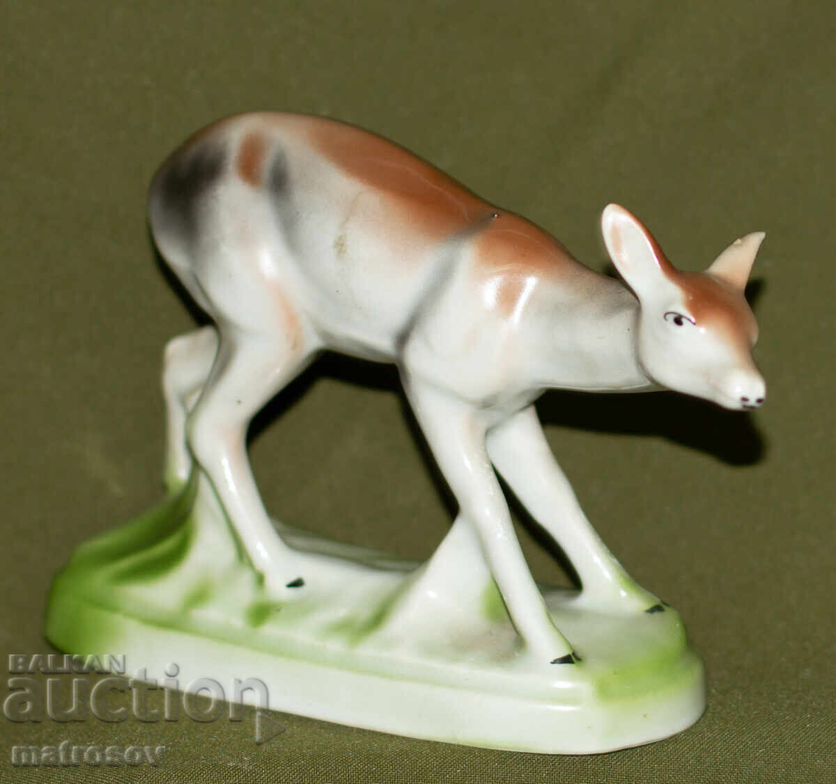 Decorative Bulgarian porcelain figurine, deer - 5