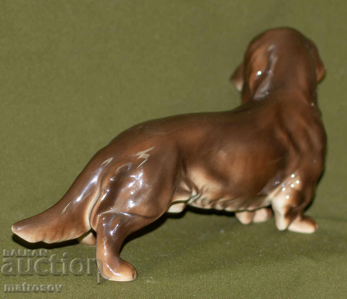 Διακοσμητικό πορσελάνινο ειδώλιο σκύλου ντάκελ - 6