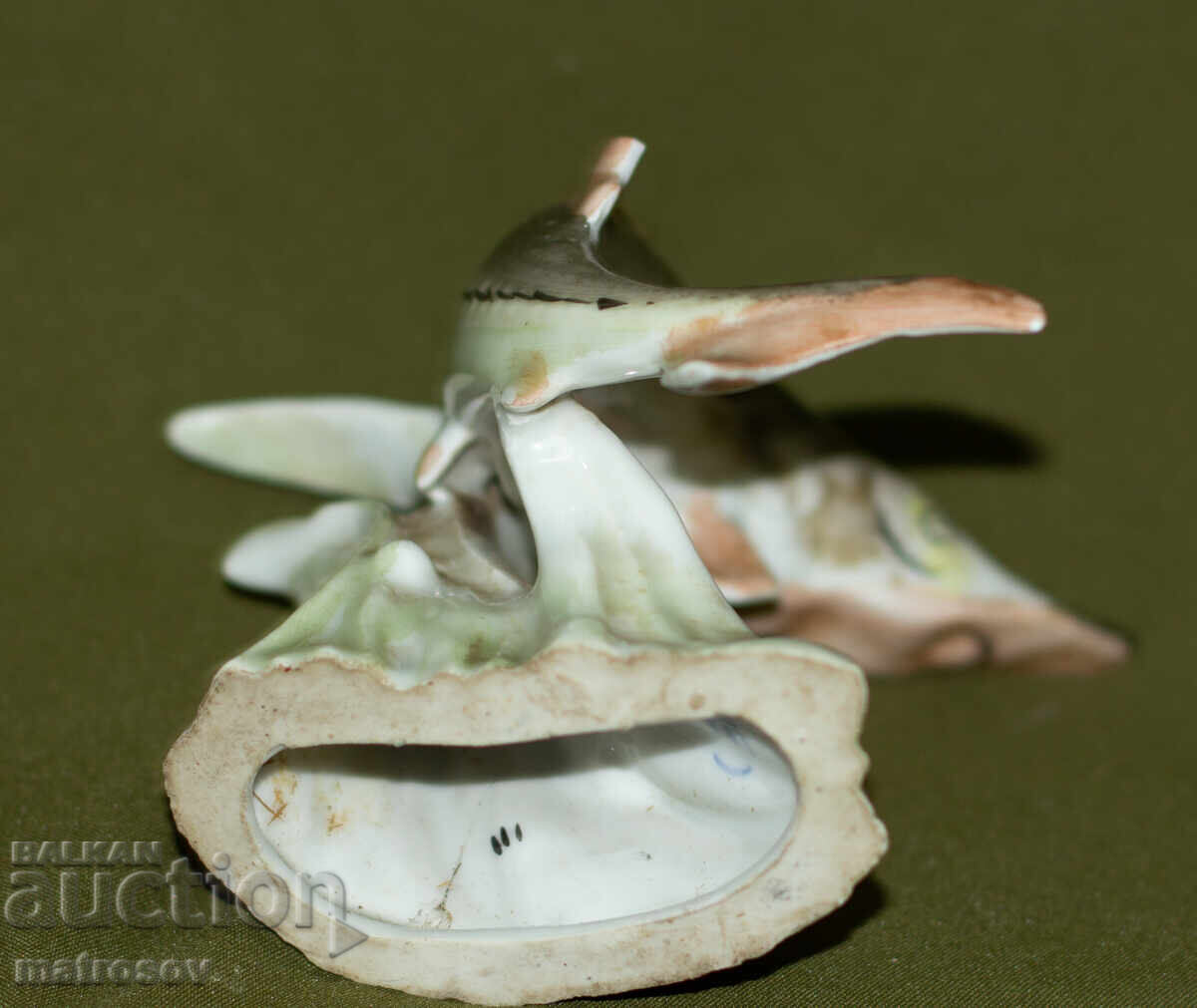 Διακοσμητική πορσελάνινη φιγούρα ψαριού, Royal Dux - 6