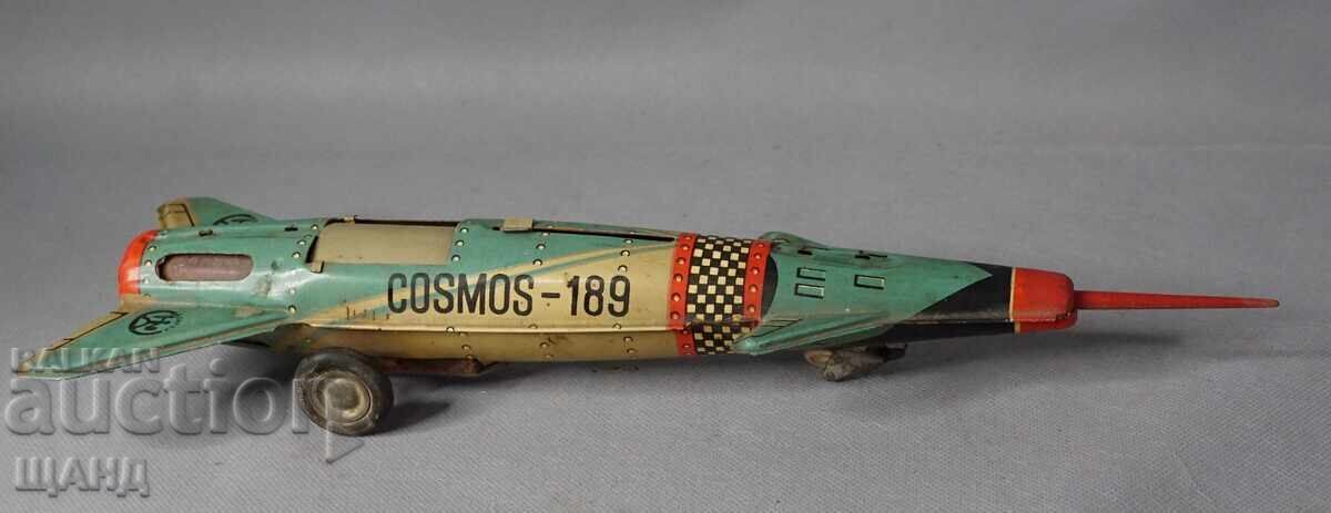 Old Romanian metal toy model space rocket Old Romanian metal toy model space rocket