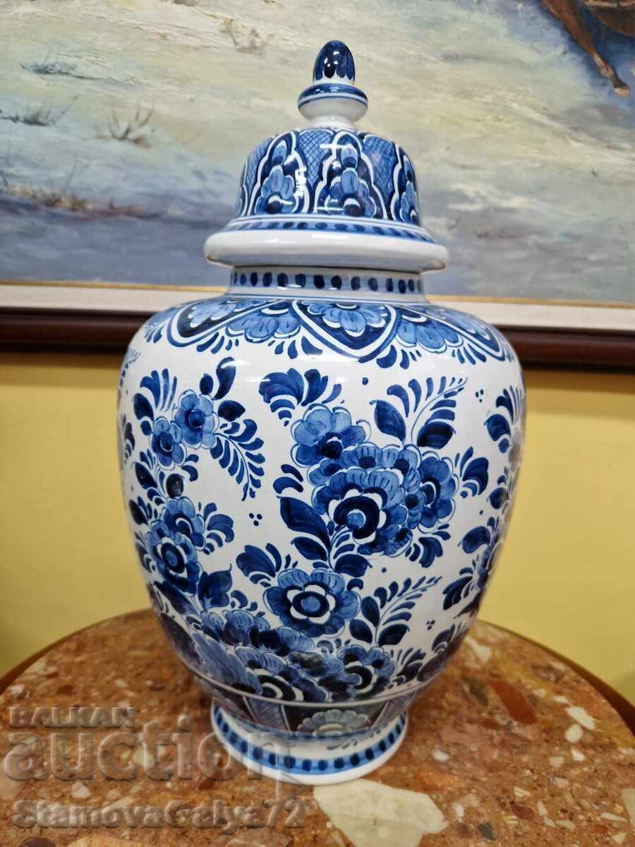 Minunată urnă bol ceramică olandeză antică cu preț € 50.62 | 99.00 BGN