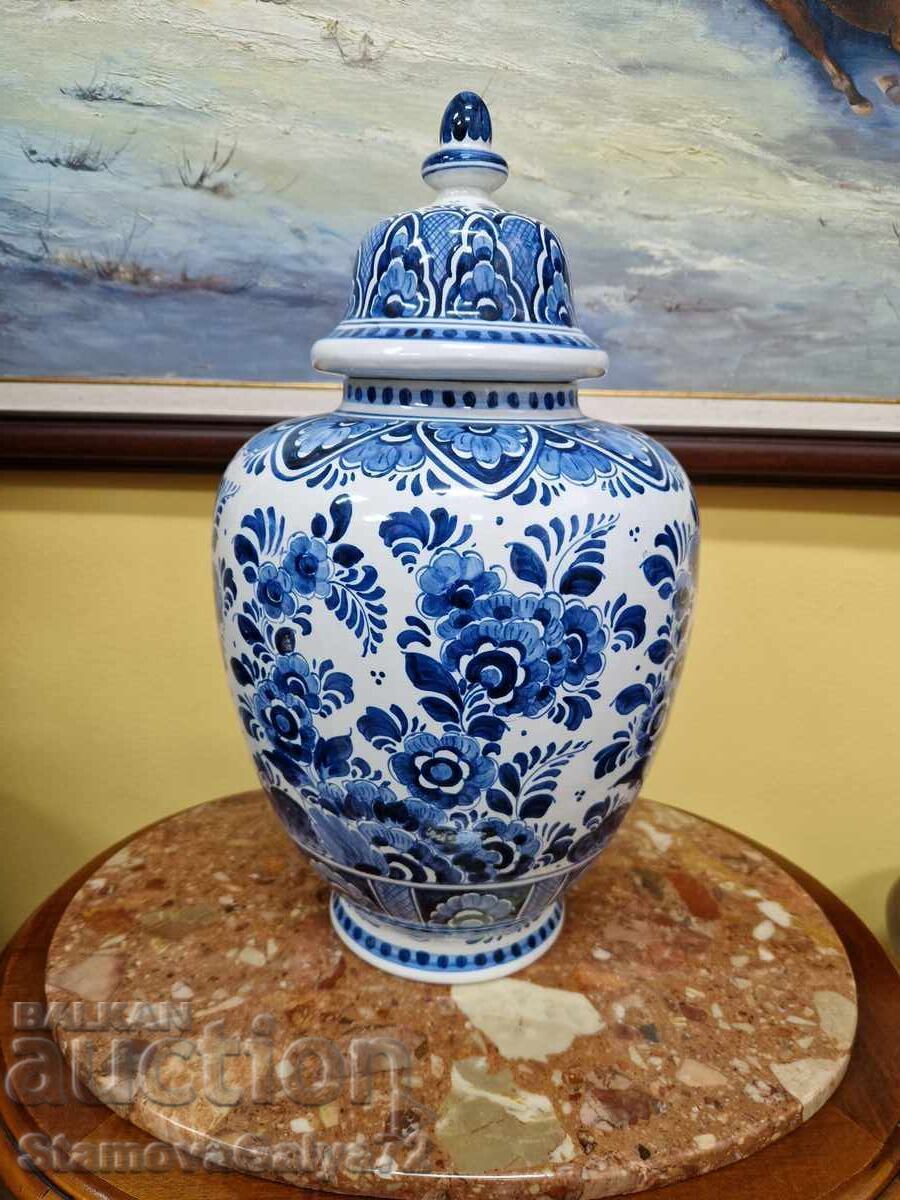 Minunată urnă bol ceramică olandeză antică
