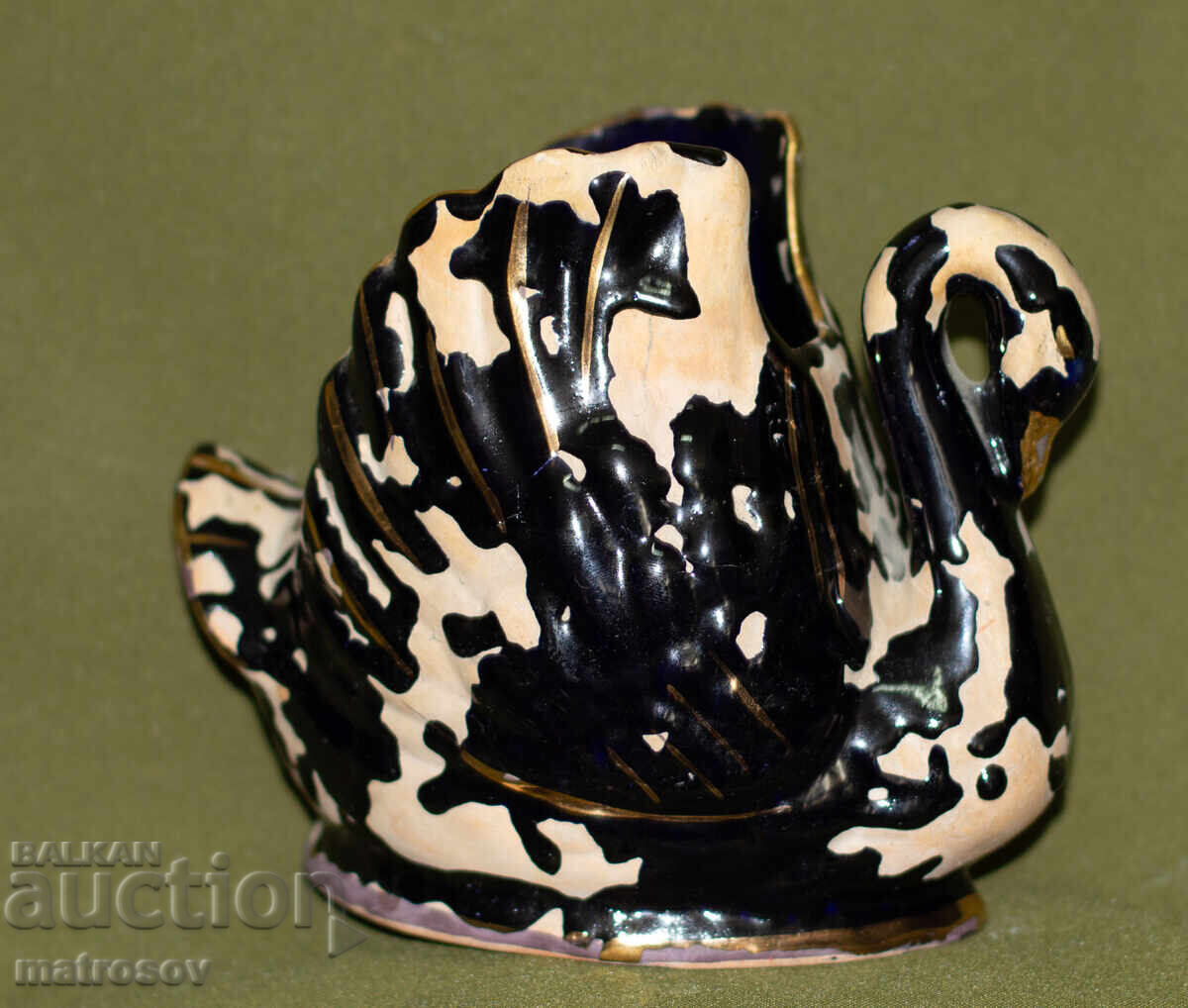 Διακοσμητικό κεραμικό ειδώλιο κύκνου - 5