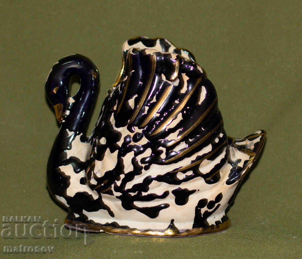 Διακοσμητικό κεραμικό ειδώλιο κύκνου