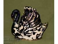 Figurină ceramică decorativă de lebădă