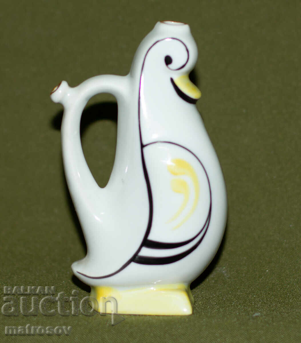 Аукцион Българска декоративна порцеланова фигурка на пате