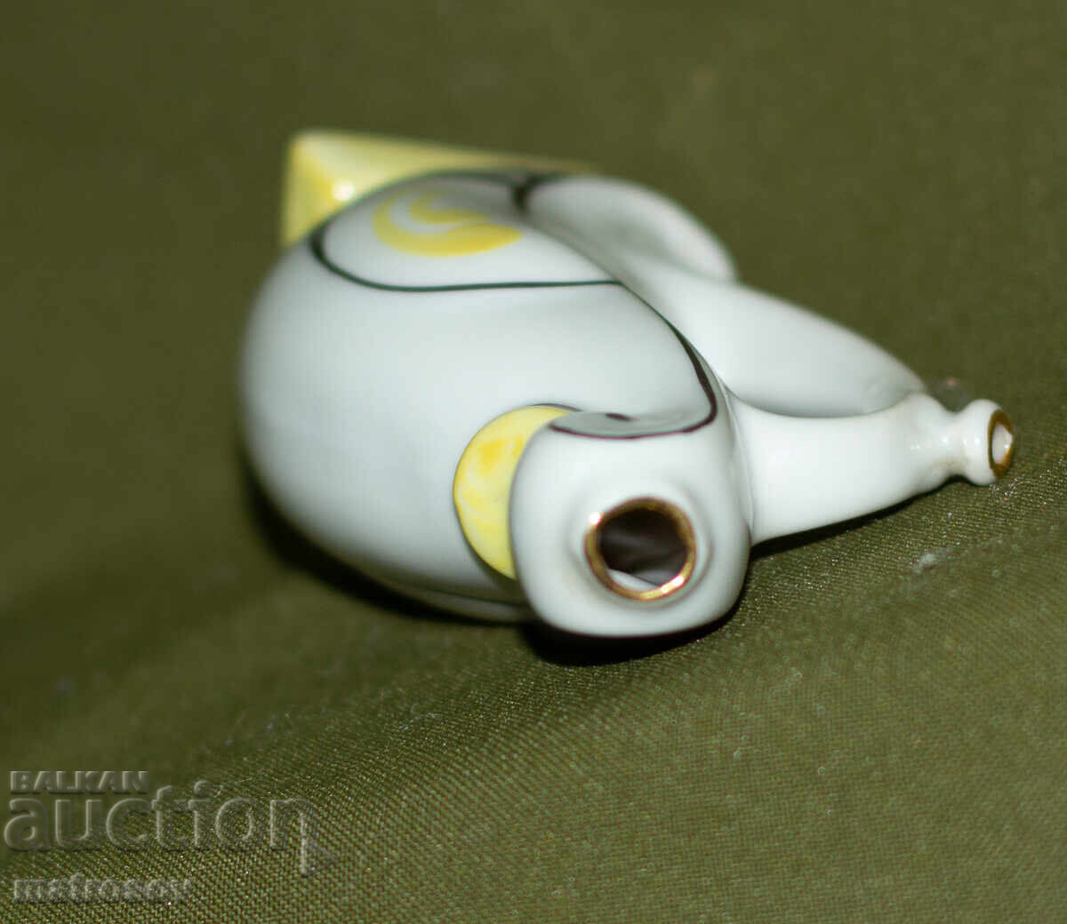 Българска декоративна порцеланова фигурка на пате - 6