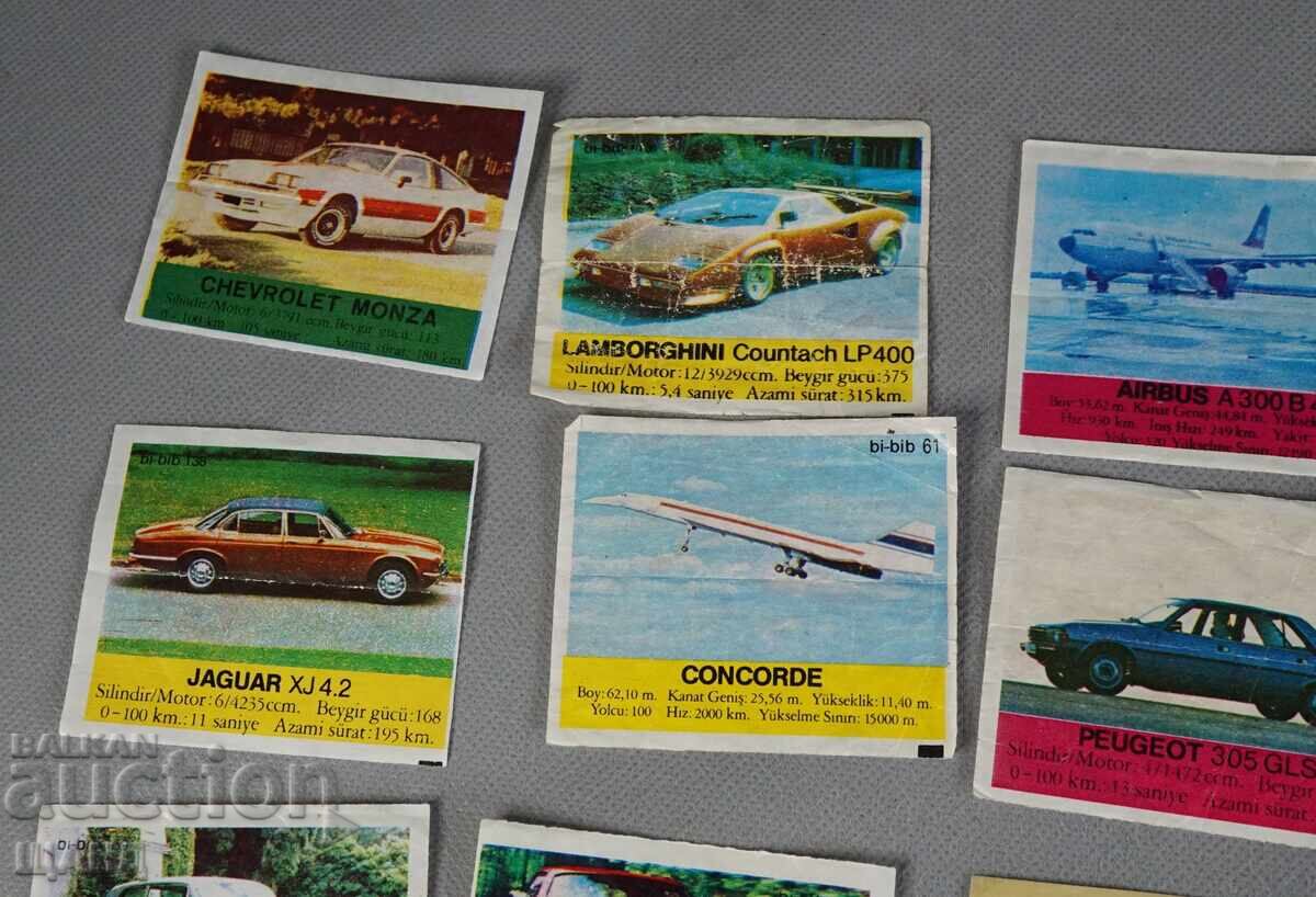 Old Pictures from Beep gum cars airplanes 12 pcs with price 10.25 BGN | € 5.24
