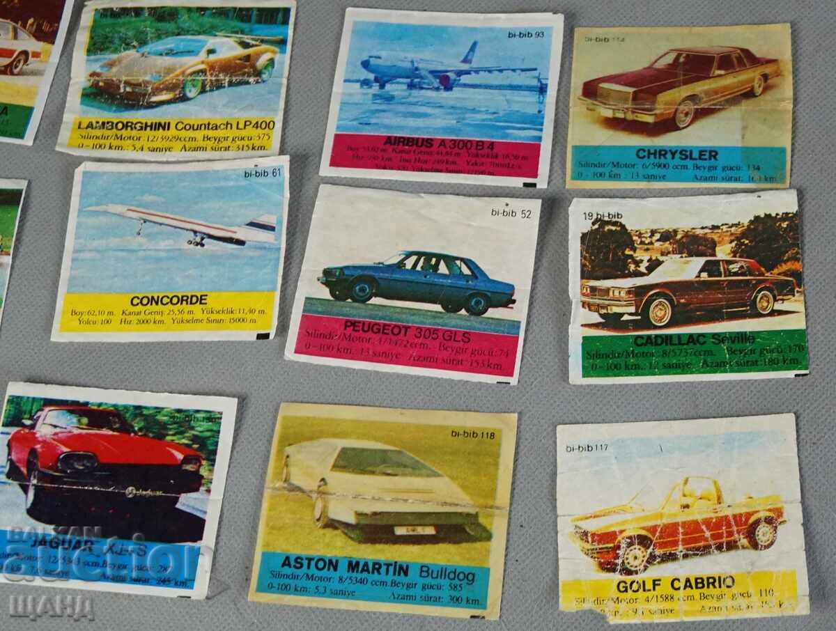 Delivery of Old Pictures from Beep gum cars airplanes 12 pcs