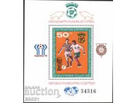 Καθαρό μπλοκ Σπορ ΣΠ Ποδόσφαιρο Ισπανία 1982 από Βουλγαρία 1980