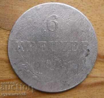 6 Kreuzers 1848 - Austria (silver)