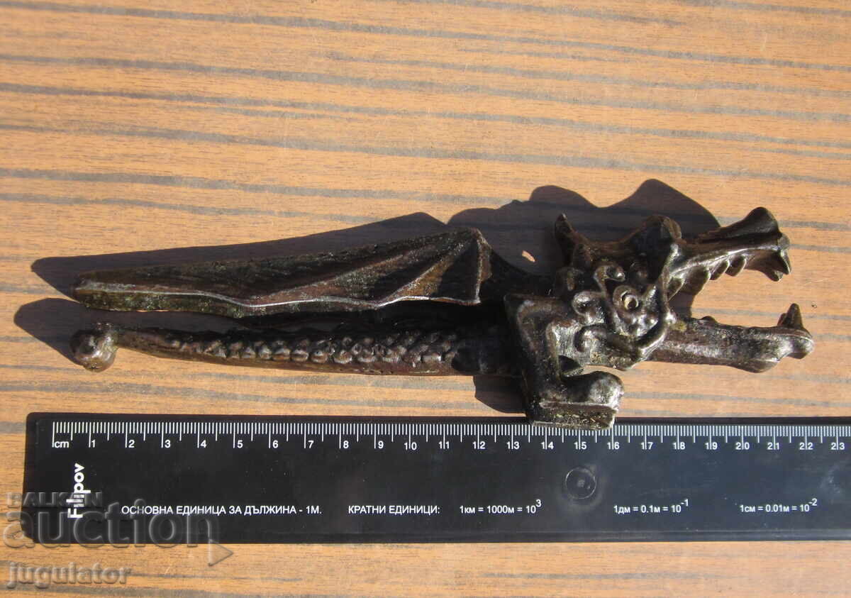 стара Руска Съветска метална настолна орехотрошачка дракон - 6 стара Руска Съветска метална настолна орехотрошачка дракон - 6