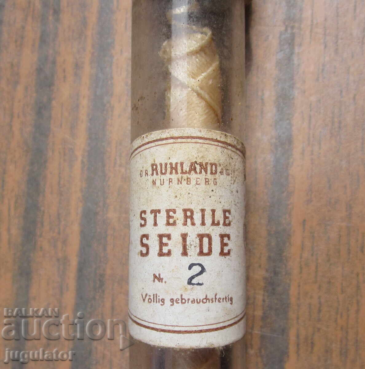 Παλαιός Γερμανικός ιατρικός χειρουργικός κλωστός σε φιαλίδιο - 5