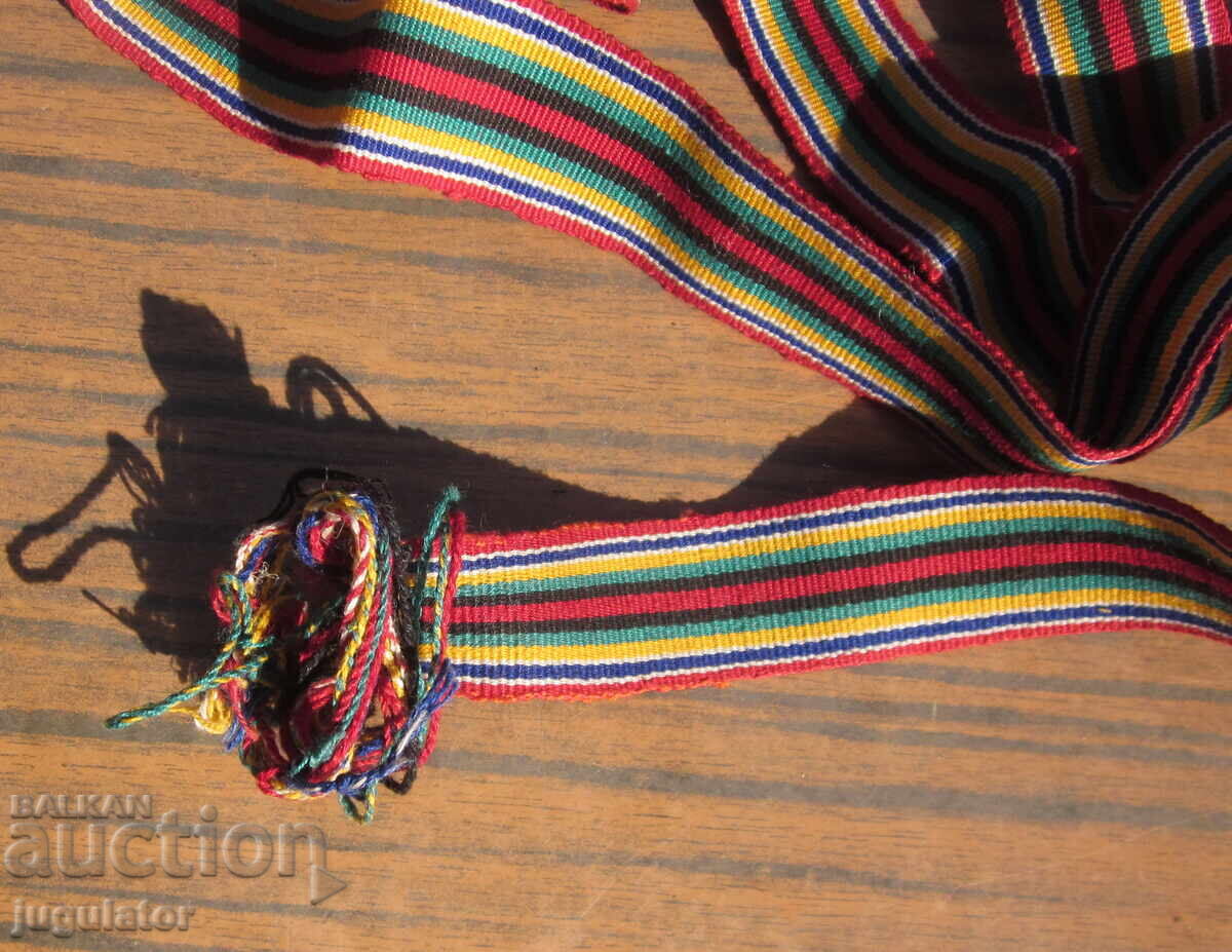 Доставка на старинен Български фолклорен тъкан колан коланче за носия Доставка на старинен Български фолклорен тъкан колан коланче за носия