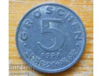 5 Groschen 1951 - Austria
