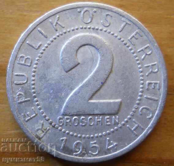2 γρόσια 1954 g. - Αυστρία