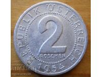 2 гроша 1954 г. - Австрия