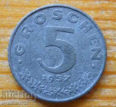 5 Groschen 1957 - Austria