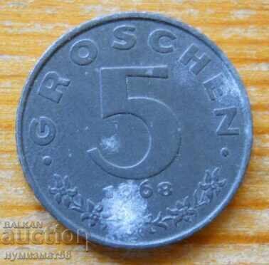 5 Groschen 1968 - Austria