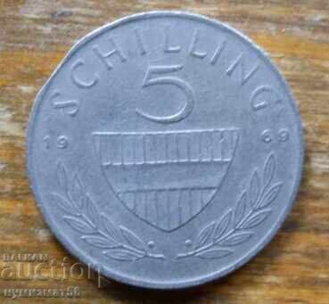 5 σελίνια 1969 - Αυστρία