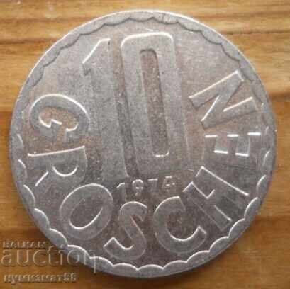 10 groschi 1974 - Austria 10 groschi 1974 - Austria