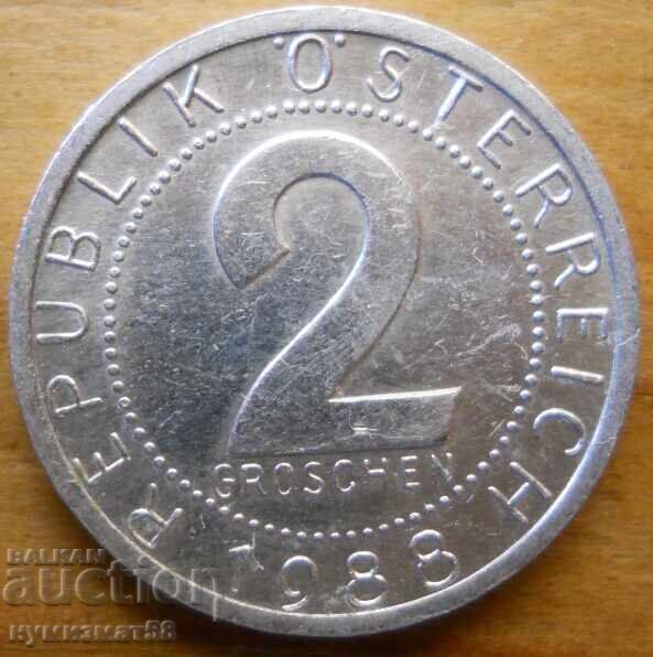 2 γρόσια 1988 g. - Αυστρία