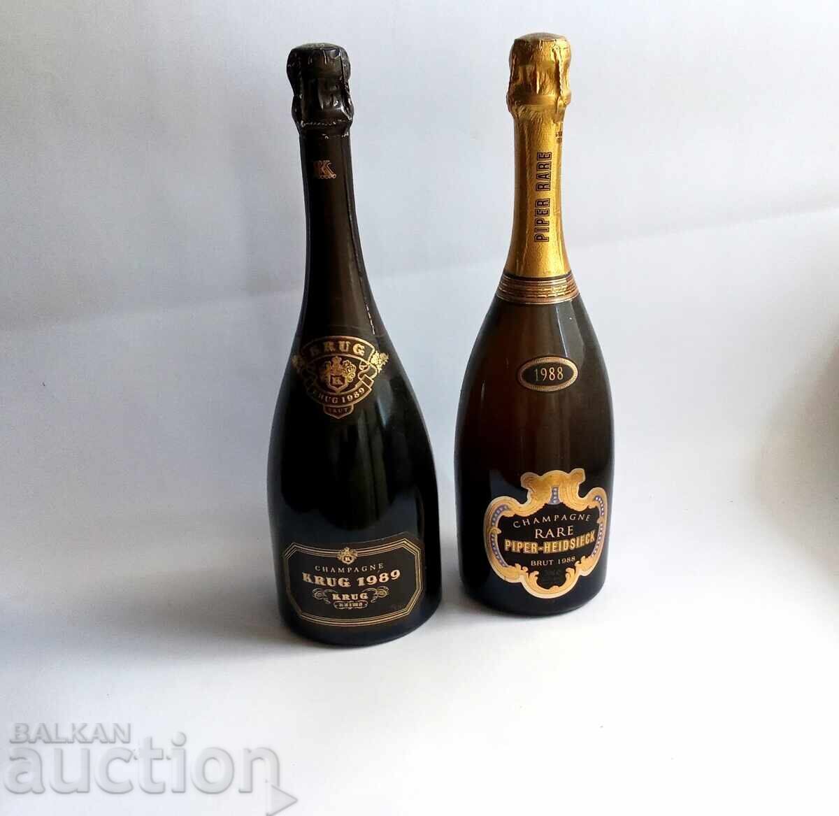 1989 Krug Vintage Brut και Σπάνιο Piper Heidsieck 1988