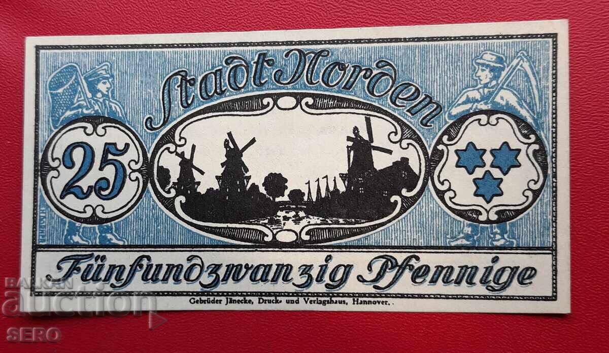 Banknote - Germany - Saxony-Nordhausen - 25 Pfennig 1921