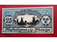 Bancnotă-Germania-Saxonia-Norden-25 pfennig 1921