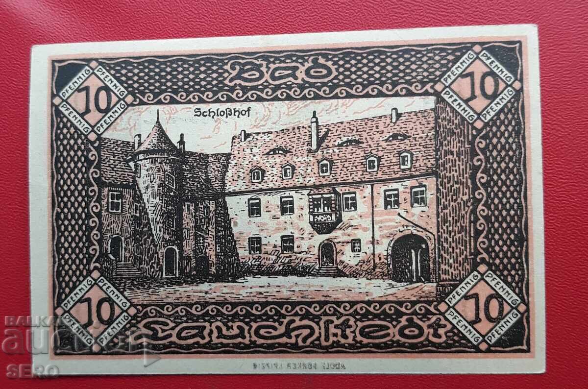 Banknote - Germany - Saxony-Lauchstädt - 10 Pfennig 1919 with price 2.00 BGN | € 1.02
