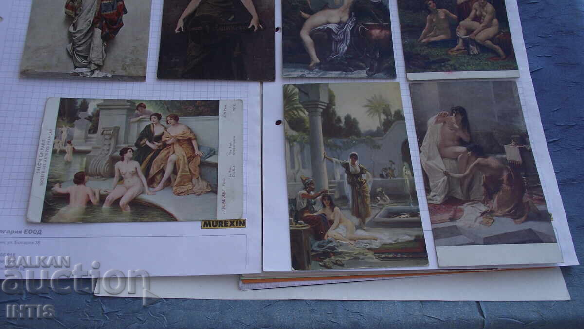 Пощенски картички-Еротични картички- цветни-7бр.- от 0,01ст. - 5 Пощенски картички-Еротични картички- цветни-7бр.- от 0,01ст. - 5