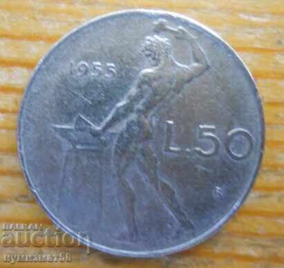 50 Lire 1955 - Italy 50 Lire 1955 - Italy