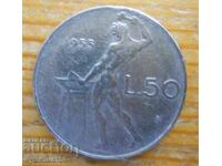 50 лири 1955 г. - Италия