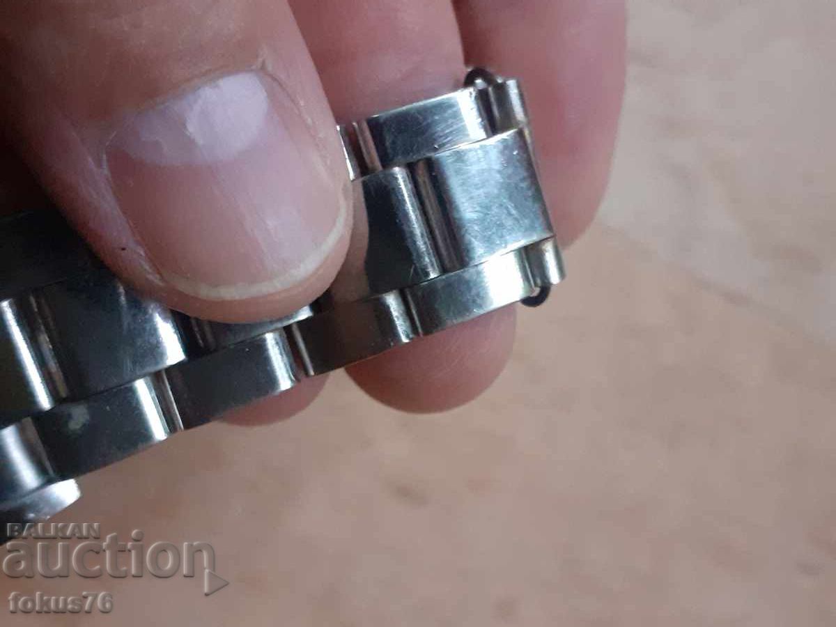 Θήκη και μπρασελέ ρολογιού Rolex από ατσάλι - κρύσταλλο ζαφείρι - 5