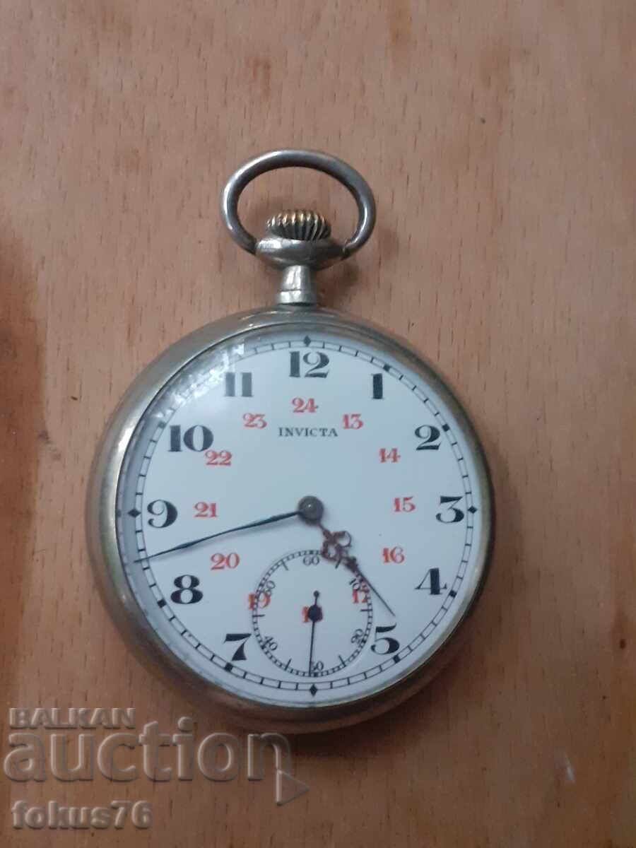 Invicta - Old Swiss pocket watch with price 99.00 BGN | € 50.62 Invicta - Old Swiss pocket watch with price 99.00 BGN | € 50.62