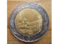 500 lira 1990 - Italy (bimetal)