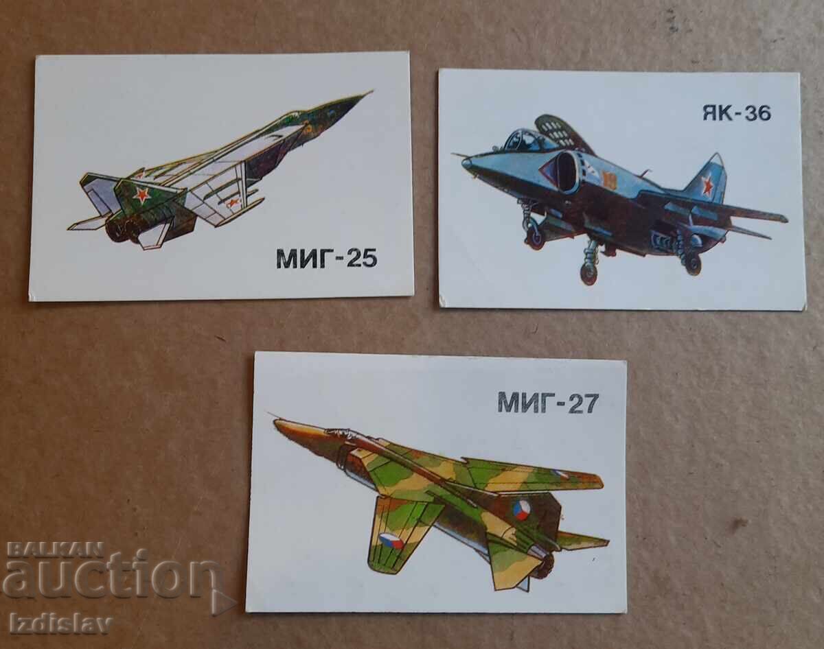 3 Pieces of Aviation Collector Calendars
