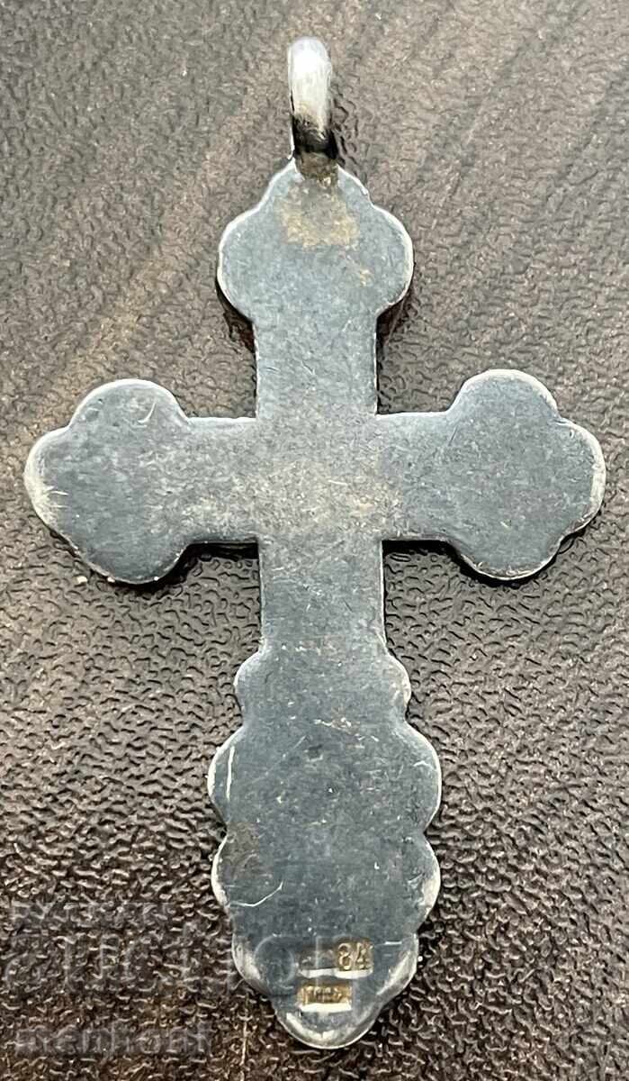 6195 Imperial Russia silver cross enamel marked 84 with price 160.00 BGN | € 81.81