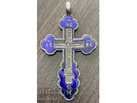 6195 Rusia Imperială cruciuliță argint emailată marcată 84