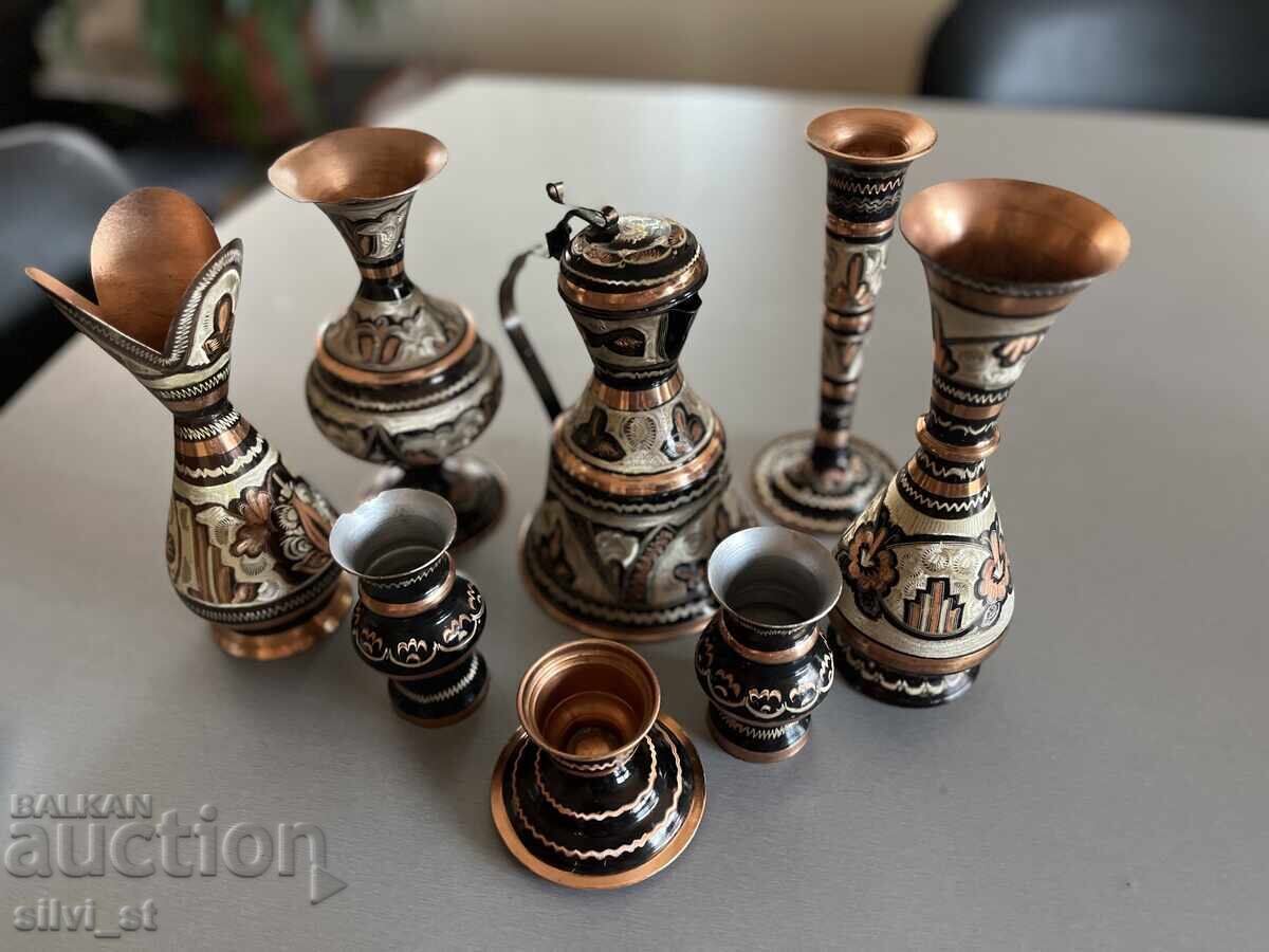 Сет медна посуда Ерзинджанлилар, ръчно