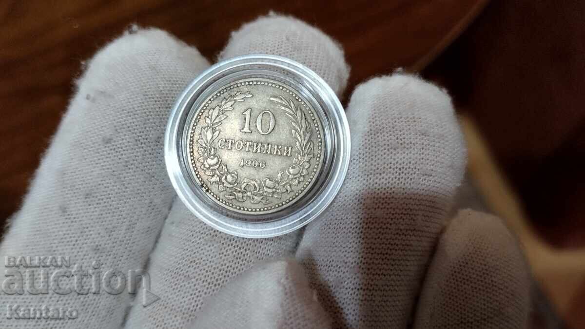 Coin - BULGARIA - 10 cents - 1906