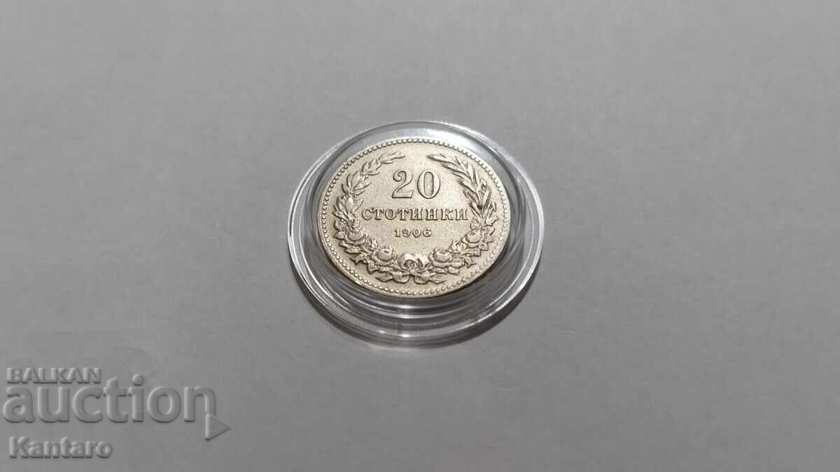 Coin - BULGARIA - 20 cents - 1906 with price 5.00 BGN | € 2.56 Coin - BULGARIA - 20 cents - 1906 with price 5.00 BGN | € 2.56