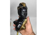 AFRICAN WOMAN GYPSUM PANEL BUST FOR WALL