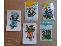5 pieces of collectible cartoon character calendars