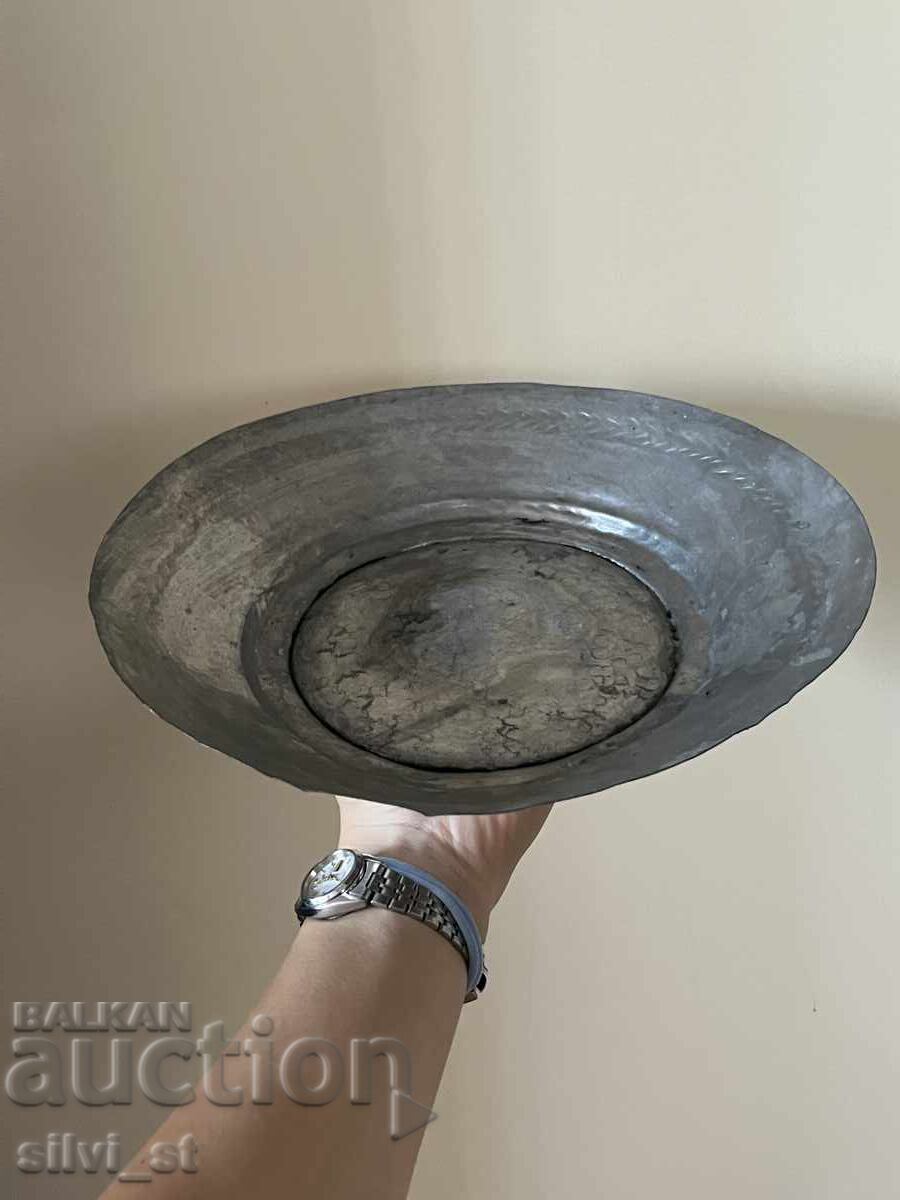 Delivery of Copper-tinned plates, 6 pieces