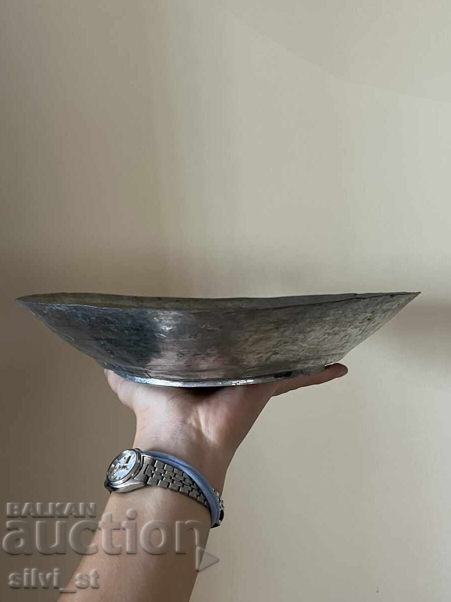 Copper-tinned plates, 6 pieces - 5