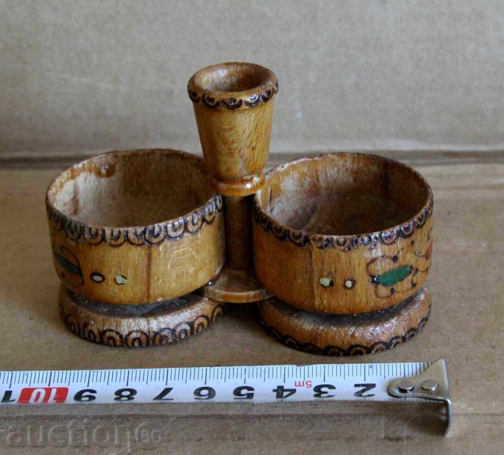 , ΠΑΛΙΟ ΞΥΛΙΝΟ ΠΥΡΟΓΡΑΦΗΜΕΝΟ ΑΛΑΤΙ ΜΠΑΧΑΡΙΚΑ ΑΛΑΤΙ με τιμή 10.00 BGN | € 5.11